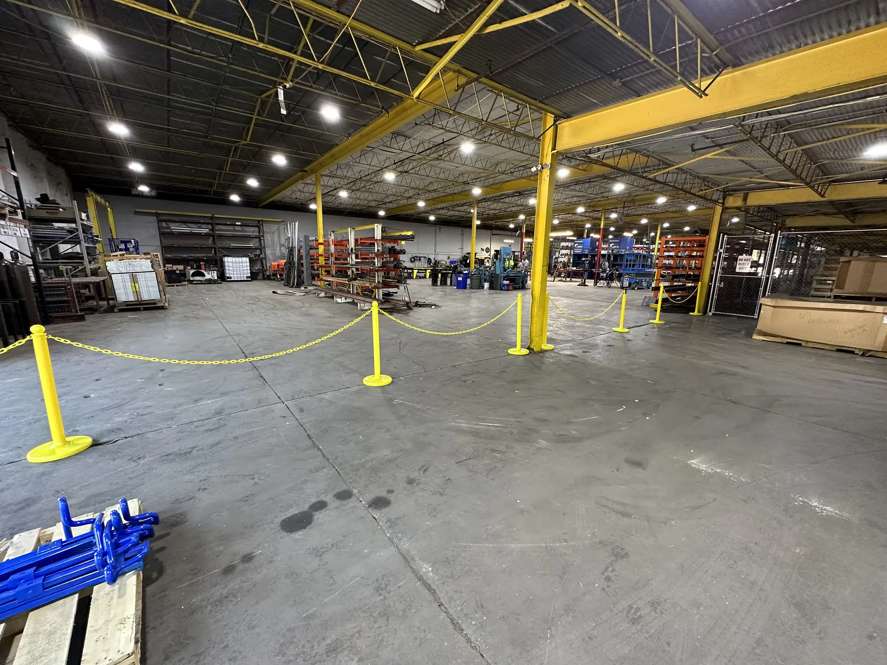 In-house fabrication equipment at True Rail